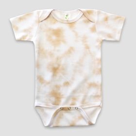 Baby Short Sleeve One (Option: Piece Onesies – PigmentDyed PolyesterCotton Blend Latte 1218M)
