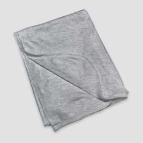 Luxe Baby Receiving Blankets (Option: PolyCotton Blend Heather Gray)