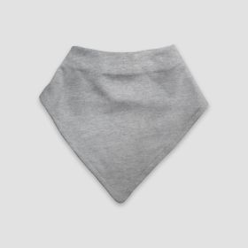 Luxe Baby Bandana Bibs – 2 (Option: ply  Polyester Cotton Blend Heather Gray)