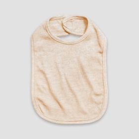 Luxe Baby Bibs With Velcro Closure (Option: 2 Ply  Polyester Cotton Blend Oatmeal)