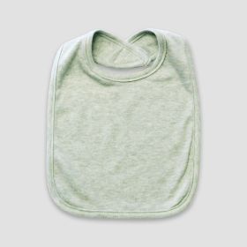 Luxe Baby Bibs With Velcro Closure (Option: 2 Ply  Polyester Cotton Blend Sage Heather)