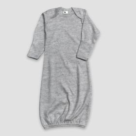 Luxe Baby Sleep Gowns With Mittens (Option: Polyester Cotton Blend Heather Gray 0)
