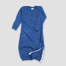 Baby Sleep Gowns With Side (Option: Zipper – Polyester Cotton Blend Denim Heather)