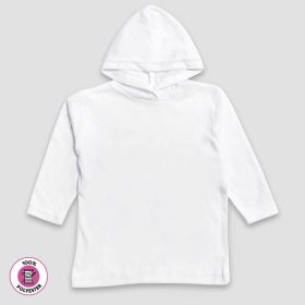 Youth Hoodie Long Sleeve T (Option: Shirt – White – 100% Polyester M)