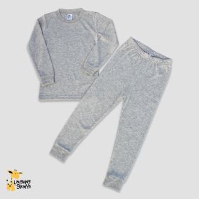 Luxe Long Sleeve Toddler Pajama Sets (Option: PolyesterCotton Blend Oatmeal 5T)