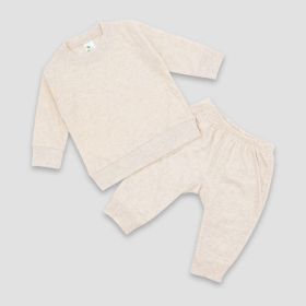 Luxe Baby Sweatsuits (Option: Polyester Cotton Blend Oatmeal 03M)