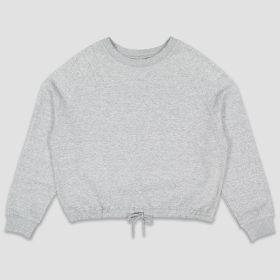Ladies Boxy Fleece (Option: LAT Apparel Heather Gray L)