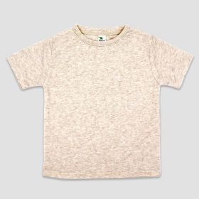 Luxe Youth Crew Neck T (Option: Shirts  65% Polyester 35% Cotton Blend Oatmeal L)