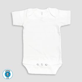 Baby One (Option: Piece Onesies With Tear Out Labels – White – 100% Cotton 612M)