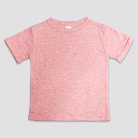 Luxe Rolled Short Sleeve Youth T (Option: Shirts  PolyesterCotton Blend Cotton Candy Pink M)