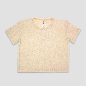 Women's Festival Crop Tops (Option: PolyesterCotton Blend  Neil & David Oatmeal S)