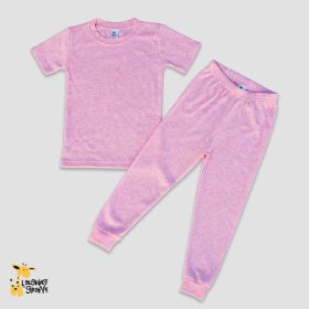 Luxe Short Sleeve Toddler Pajama Sets (Option: PolyesterCotton Blend Cotton Candy Pink 5T)