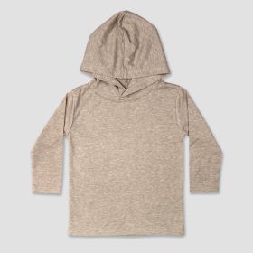 Luxe Long Sleeve Hoodie Toddler Tees (Option: PolyCotton Blend 5T)