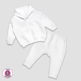 Baby Jogger Pants and Hoodie Sweatshirt Set (Option: 100% Polyester Fleece 1218M)