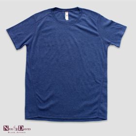 Luxe Adult Short Sleeve Slim Fit T (Option: Shirts  Polyester Cotton Blend Denim Heather 2XL)