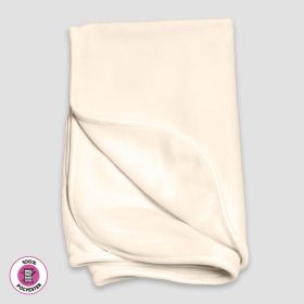 Blank Baby Receiving Blanket (Option: Fleece  100% Polyester Natural)