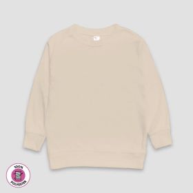 Toddler Long Sleeve Pullover T (Option: shirts – 100% Polyester Natural 4T)