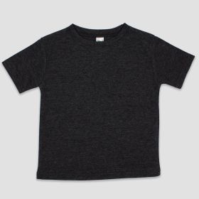 Luxe Toddler Crew Neck T (Option: Shirts  65% Polyester 35% Cotton Blend Black Heather 2T)