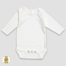 Baby Long Sleeve One (Option: Piece Onesies – Premium 100% Cotton White 03M)